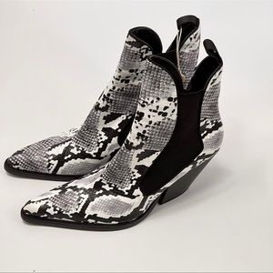 Zara faux snake booties